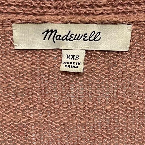 Madewell XXS Postscript Maeve Linen Blend Cardigan Sweater - Picture 4 of 6